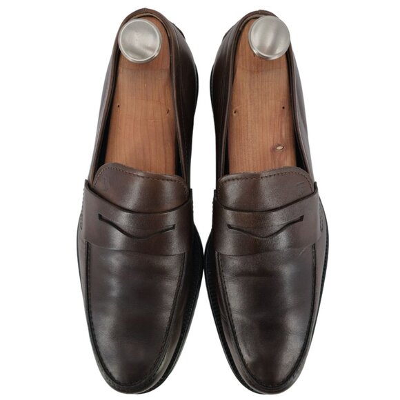 Tod\'s Italy Brown Leather Penny Loafers Mens size 9 Dress Shoes Driving Slip-ons main image 13